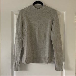 [Sold] Everlane Grey Mock Neck Sweater - Size S